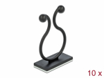 Kaablihoidja (10tk), isekleepuv, must