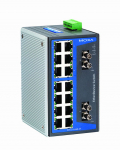 Switch: 14 x 10/100BaseT(X), 2 x 100BaseFX multi-mode ST, 0 kuni 60&deg;C, mittemanageeritav DIN