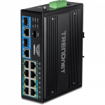 T&ouml;&ouml;stuslik PoE Switch: 4 x 10/100/1000Mbps PoE++, 4 x 10/100/1000Mbps PoE+, 2 x RJ45 v&otilde;i SFP, IP30, -40 to 75 &ordm;C, 240W