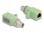 Adapter M12 (M) - RJ45 (F) X-code 8 pin