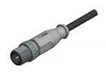 M12x1, 4-pos, &uuml;levormitud konnektor, isane, 2m, IP67