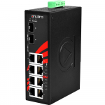 Switch: 8 x 10/100/1000BaseT(X) PoE+, 2 x SFP, -10 kuni 70&deg;C, mittemanageeritav, DIN, 48-55VDC