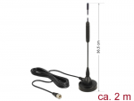 Ringantenn: DAB+, F pistik, magnetalusega, 2.0m,