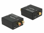 Konverter TosLink/ Digital Coaxial - 2xRCA (analoog audio) HD