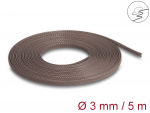 Kaablir&uuml;&uuml;s 3mm (1-6mm) pruun, 5.0m pol&uuml;ester, n&auml;rilistele vastupidavam
