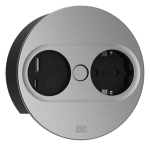 Pistikupesa Twist 2 1 x CEE7/3 0.2m, 1 x USB-A, 1 x USB-C, matt h&otilde;be
