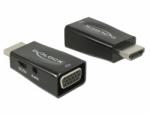 Konverter HDMI (M) - VGA (F) + 3.5mm (F), USB Micro B (F), 2K@60Hz, must