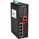 Switch: 4 x 10/100BaseT(X) PoE+, 1 x 100BaseFX single-mode ST, -40 kuni 75&deg;C, manageeritav, DIN, 12-36VDC