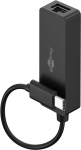 V&otilde;rgukaart: USB-C - RJ45 10/100/1000Mbps, sobib ka Mac&acute;ile, must