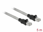 V&otilde;rgukaabel Cat6a U/FTP 5.0m, h&otilde;be, LS0H, CU, metallist k&otilde;riga