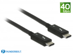 Thunderbolt 3 kaabel 0.5m, must kuni 40Gbps