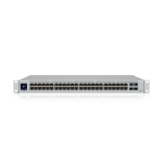 Switch: 32 x GbE PoE+, 16 x GbE, 4 x SFP, Layer 2, r&auml;kitav, fanless, 195W