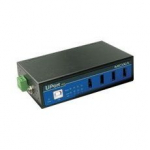 T&ouml;&ouml;stuslik USB 2.0 hub, 4 porti, 15 KV ESD Level 4 kaitse, 2 x 12 - 40 VDC toide, -40 kuni 85&deg;C