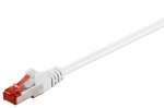 V&otilde;rgukaabel Cat6a S/FTP 0.25m, valge, PiMF, LSZH, CU