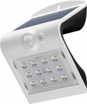 LED valgusti, liikumisandur, p&auml;ikesepaneel, 24W, 220lm, IP65, aku kuni 30h, valge