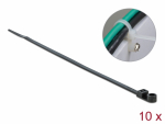 Kaablisidemed aasaga 160 x 4.8mm, mustad (10tk)