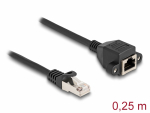 Pikenduskaabel RJ50 S/FTP 0.25m, must