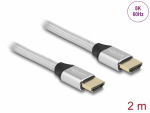 HDMI kaabel 2.0m, Ultra High Speed, 8K@60Hz, 5K@120Hz, 4K@240Hz, eARC, Dynamic HDR, Dolby Vision, h&otilde;bedane