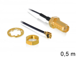 &Uuml;leminek antennile SMA - MHF I, 1.37, 50cm, 10mm keermega
