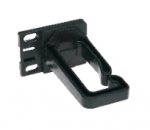 Kaablihoidja 1U vertikaalne must 40x80 plast