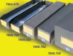 CLOSED DOUBLE STICK CONTAINER in LABEPLAST - ext.630 x 125 x 100 with inner divider
