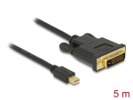 Mini DisplayPort - DVI-D Single Link kaabel 5.0m, must (sign suund DP > DVI) NXP PTN3361