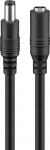 DC pikenduskaabel 3.0m, 2,1x5,5mm, must