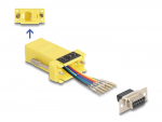 &Uuml;leminek D-Sub 9pin (F) - RJ12 (F) &uuml;hendamiskomplekt, kollane