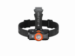 Pealamp LEDLENSER MH7 karbis, must-oranž