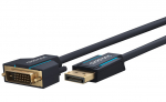 Displayport - DVI-D kaabel 5.0m, kullatud, OFC, topeltvarjega (sign suund DP > DVI), tumesinine