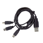 XP DEUS ja ORX laadimise kaabel 1 USB-A - 3X mini-B