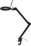 LED luuplamp klambriga 10W, ⌀127mm l&auml;&auml;ts,1.75x suurendus, max 800lm, heledus ja valguse v&auml;rvus reguleeritav, kallutatav, p&ouml;&ouml;ratav, reguleeritava jalaga, must