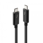 Thunderbolt 3 kaabel 2.0m, must, kuni 10Gbps