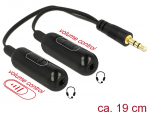 Adapter 3.5mm 3pin (M) - 2x3.5mm 3pin (F) 0.19m, heli reg, must