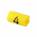 Kaablim&auml;rgis &acute;&acute;4&acute;&acute; kollane, 1,5-2,0mm, kaablile / 1000tk pakis