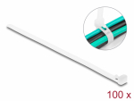Kaablisidemed 150 x 7.2mm, valged, taaskasutatavad (100tk)