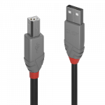 USB 2.0 kaabel A - B 2.0m, ANTHRA