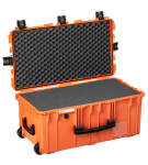 Kohver 832x466x369mm, veekindel, oranž, vahuga, ratastega, IP67, 11.8kg