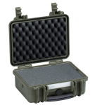Kohver 305x270x144mm, veekindel, roheline, vahuga, 1.83kg