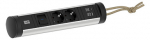 Toitepaneel Cycle 2 x CEE7/3, l&uuml;litiga, rihmaga, 1 x USB-A, 1 x USB-C, 314x84x65mm, must/hall