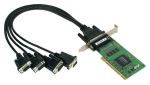 RS-232 PCI kaart, Low Profile, 4 porti + DB9M kaabel