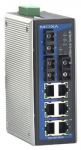 Switch: 6 x 10/100BaseT(X), 3 x 100BaseFX multi-mode ST, -40 kuni 75&deg;C, mittemanageeritav DIN