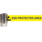 RETRACTABLE BELT BARRIER - Wall mounting head, 1belt 4m length