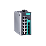 Switch: 12 x 10/100BaseT(X), 4 x 10/100/1000BaseT(X) v&otilde;i x SFP pesa, -40 kuni 75&deg;C