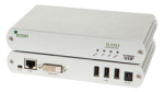 USB 2.0 + DVI pikendaja l&auml;bi CATx kaabli kuni 100m, 3 porti