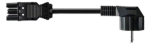 230V Toitekaabel 1.5m, must, CEE 7/7 - GST18