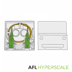 FO seinakarp 2 kiudu 2xSC simplex plastik t&uuml;hi