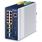 Switch: 8 x 10/100/1000Mbps PoE+, 2 x SFP 1000/2500Mbps, 4 x SFP+, 1 x RJ-45 console, Layer 3