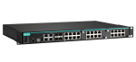 T&ouml;&ouml;stuslik PoE Switch: 8 x 10/100BaseT(X) PoE+, 4 x Gigabit shared RJ45/SFP, 2 vaba sloti, 2x(48VDC), -40 to 75&deg;C