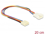 Pikenduskaabel 4 pin (M) - 4 pin (F) , PWM, 22 AWG, ventilaatoritele, 0.2m